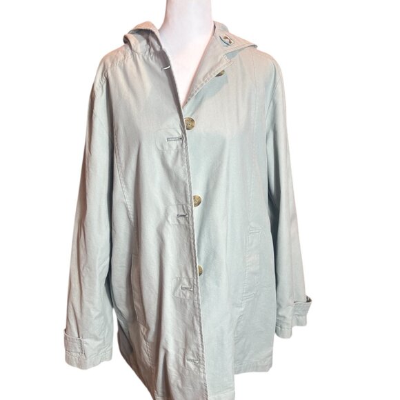 London Fog Barn Coat Light Green Size Large - Picture 4 of 9